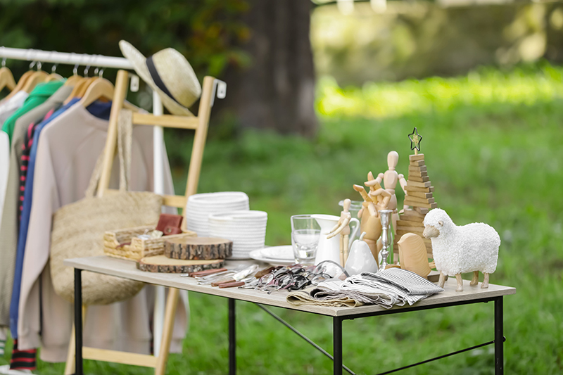 Collecting Donations for Town-Wide Yard Sale